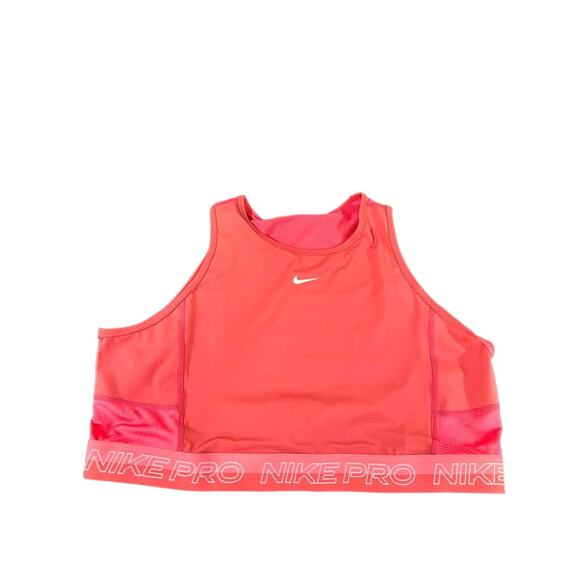 NEW Nike Pro Dri-Fit Cropped Training Tank Sports Bra Women’s XL DX0061-655 - Picture 6 of 9